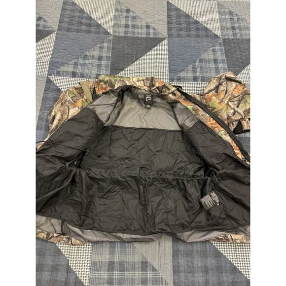 Vintage 90s Can-Am Camo Jacket MENS G/L Hunting Outdoor Fishing Water Repellent - Picture 3 of 12